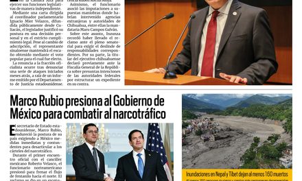 Portada RCG Nacional e Internacional [27 de agosto de 2026] Inzunza se va de Morena, pero sigue con fuero para no ser detenido por narcopolítico; Marco Rubio presiona al Gobierno de México para combatir al narcotráfico y más…