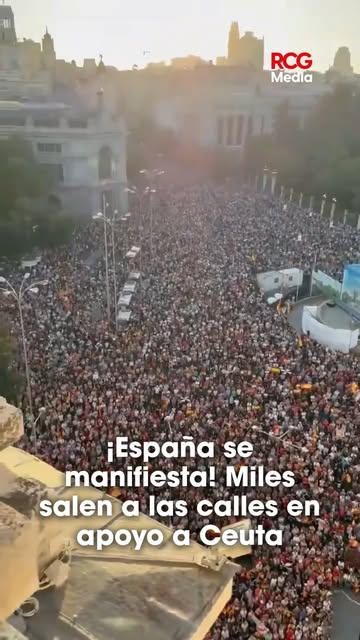 Miles se concentran en España en apoyo a Ceuta