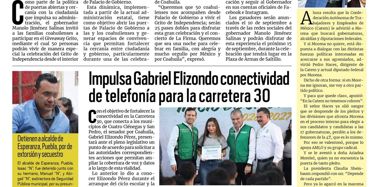 Portada RCG Fronteriza [8 de septiembre de 2026] 